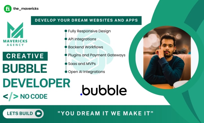 Bestseller - be your bubble developer build bubble io website