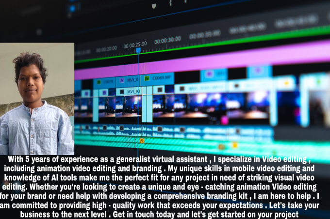 Gig Preview - Animation video editing  mobile video editing