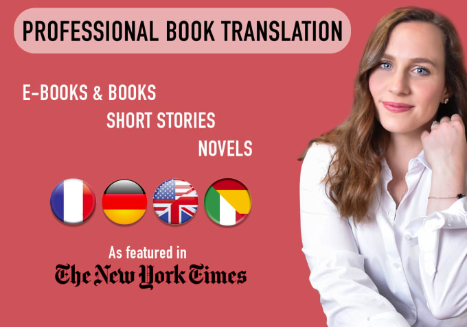 Gig Preview - Expertly translate your book in spanish, french, german, english