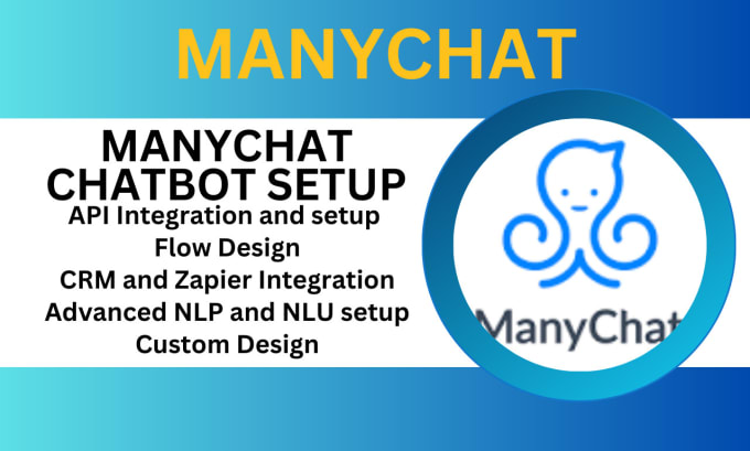 Gig Preview - Do manychat ai chatbot setup for facebook business messenger and automation