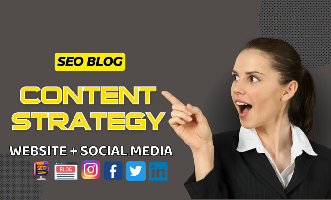 Gig Preview - Create SEO content strategy for blog website content plan optimization