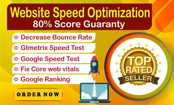 Gig Preview - Increase your wordpress website gtmetrix or google speed score 80 to 100