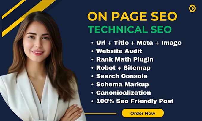 Gig Preview - Do on page and technical SEO for your business website