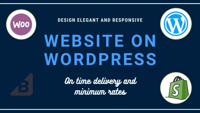 Gig Preview - Create a stunning mobile friendly wordpress or shopify website