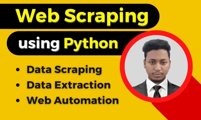 Gig Preview - Do python web scraping, data scraping, web scraper