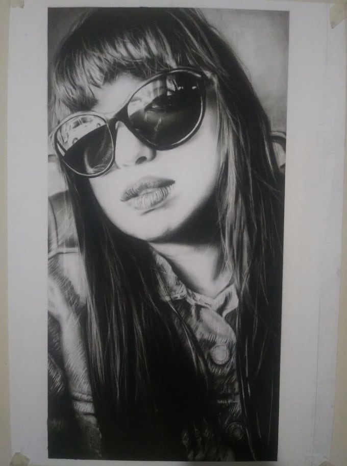 Gig Preview - Draw a realistic portrait of you or any person in charcoal