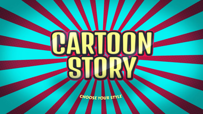 Gig Preview - Create animated text titles in cartoon style