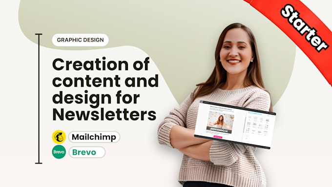 Gig Preview - Design custom mailchimp, brevo email marketing template newsletter