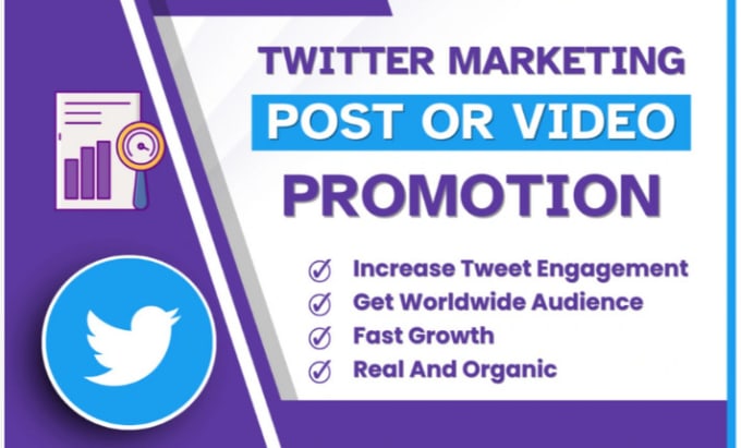 Gig Preview - Do  twitter marketing and promotion for organically growth