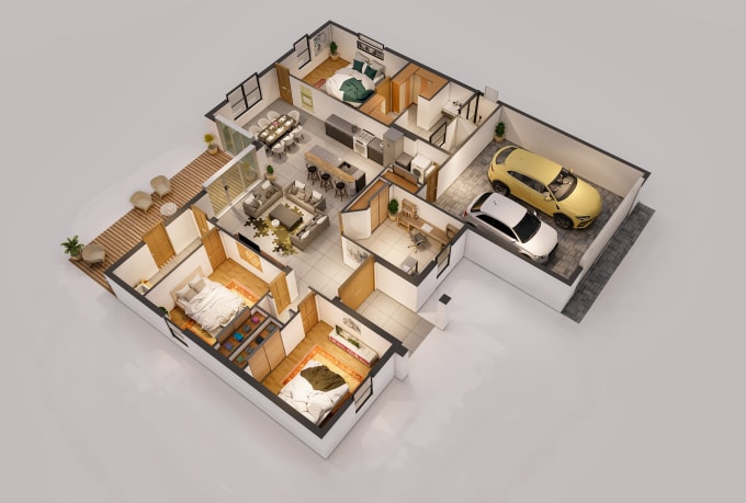 Gig Preview - Redraw you floor plan and 3d model of your existing house