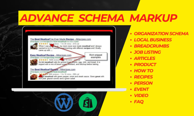 Gig Preview - Implement json ld schema markup structured rich snippets on your website