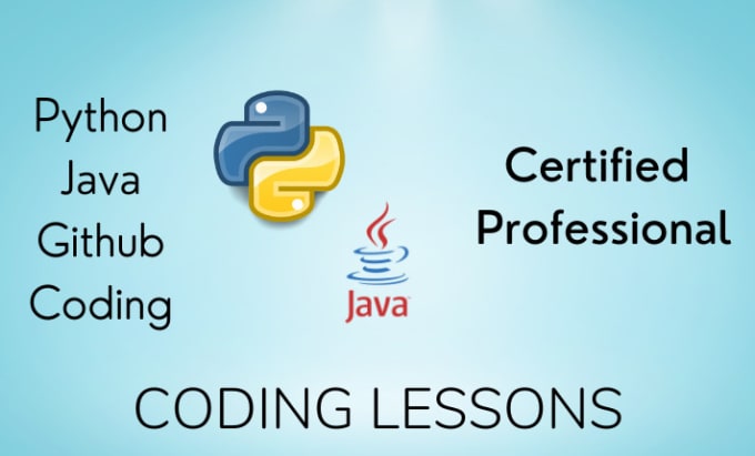 Gig Preview - Be your python tutor java tutor coding tutor for programming tutor and github