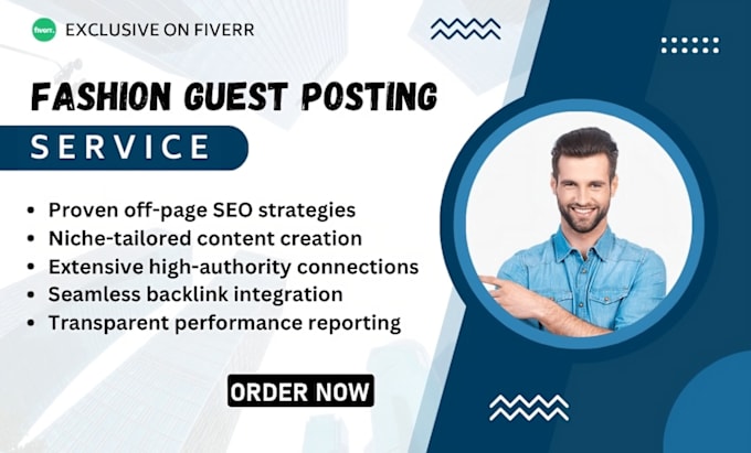 Gig Preview - Do fashion guest posting service with HQ do follow backlinks