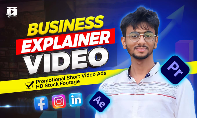 Gig Preview - Make business explainer commercial brand website promo video with voice over