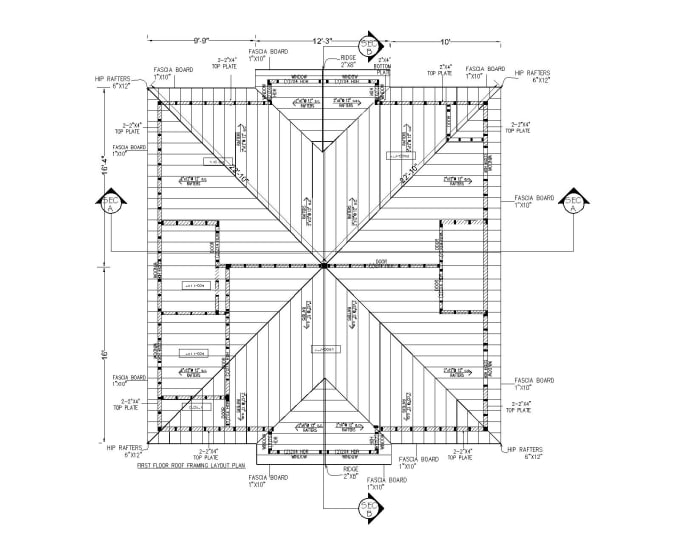 Gig Preview - Design structural plans, sections in autocad for city permit