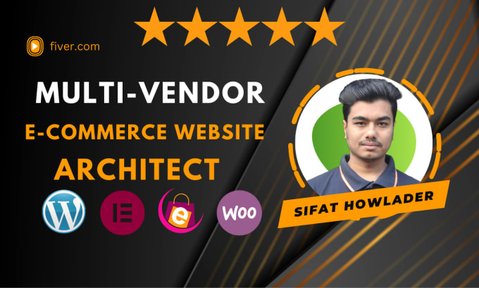 Gig Preview - Expert multi vendor ecommerce website architect