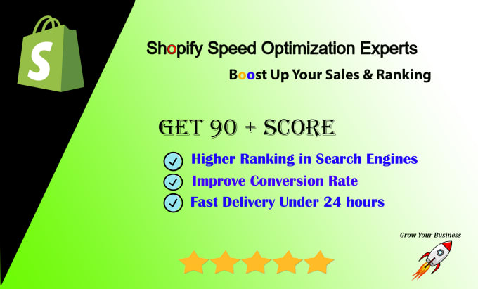 Gig Preview - Do shopify speed optimization and increase shopify store website score