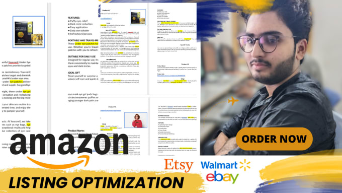 Gig Preview - Do amazon listing creation, amazon listing optimization, product description SEO