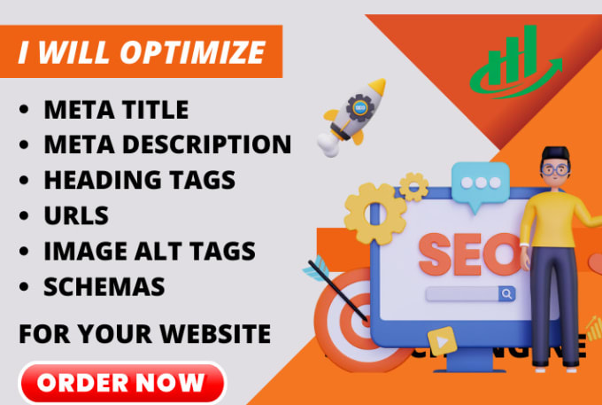 Gig Preview - Optimize meta titles, descriptions, URL, headings and alt tags for your website