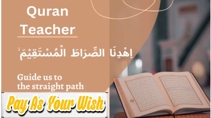 Gig Preview - Be your online quran teacher