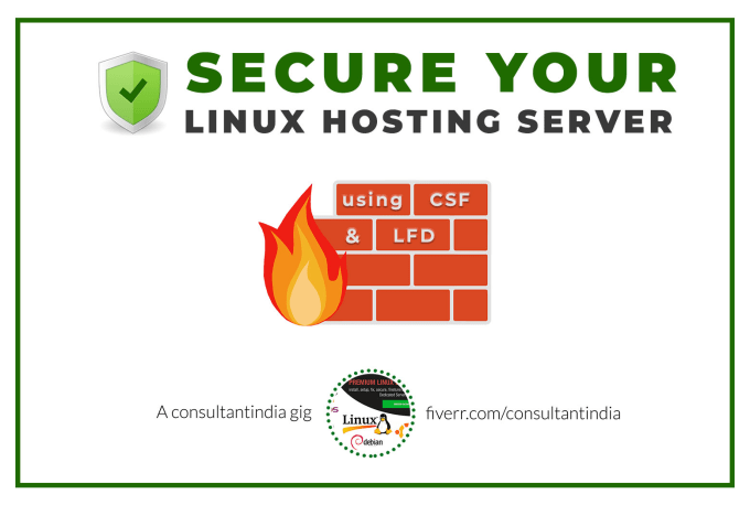 Gig Preview - Secure linux server using csf