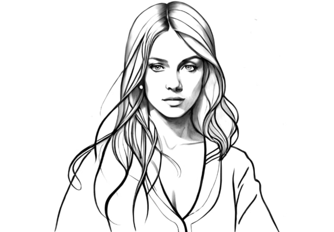 Gig Preview - Draw hand drawn vector line art from your photo