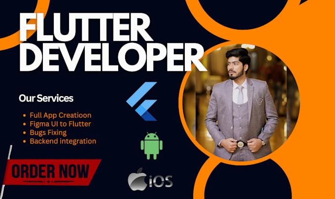 Gig Preview - Do mobile app development as ios app android app developer or flutter developer