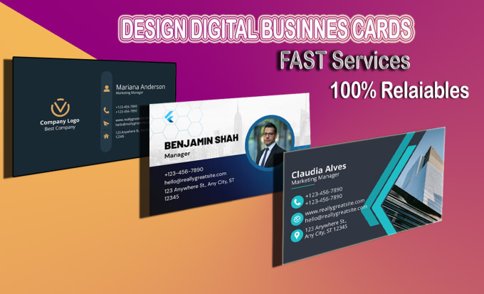 Gig Preview - Create regular and digital business card