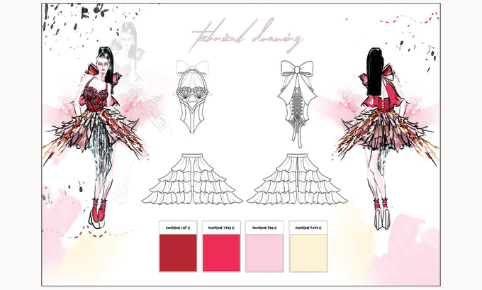 Gig Preview - Create fashion technical drawings and tech pack designs