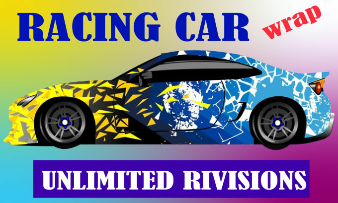 Gig Preview - Design racing car wrap, creative car wrap, itasha wrap