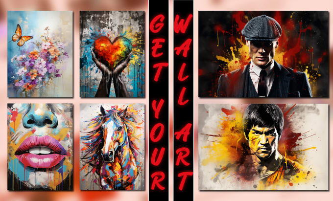 Gig Preview - Create amazing canvas wall art designs