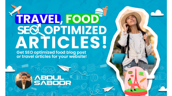 Gig Preview - Write SEO optimized food and travel articles