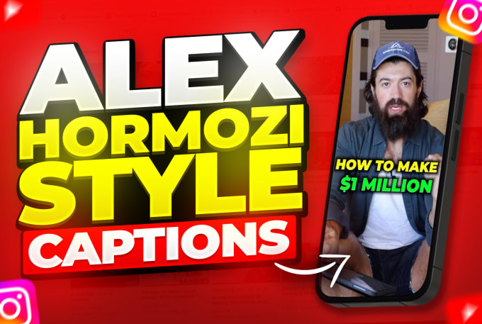 Gig Preview - Add engaging captions to your tiktok, reels and shorts videos like alex hormozi