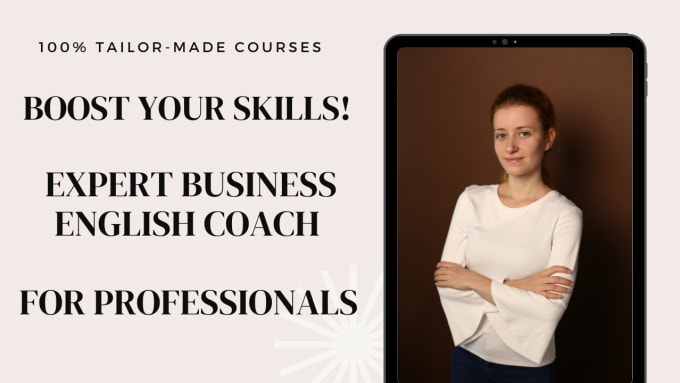 Gig Preview - Be your expert business english coach