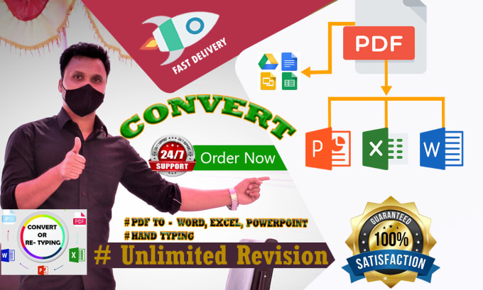 Bestseller - convert PDF to word or excel or powerpoint