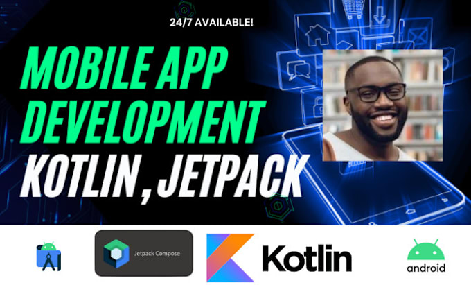 Gig Preview - Do android app development using kotlin and jetpack compose