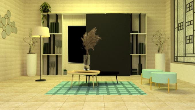 Gig Preview - Do 3d renders 3d sketchup modeling 2d floor plans photoshop