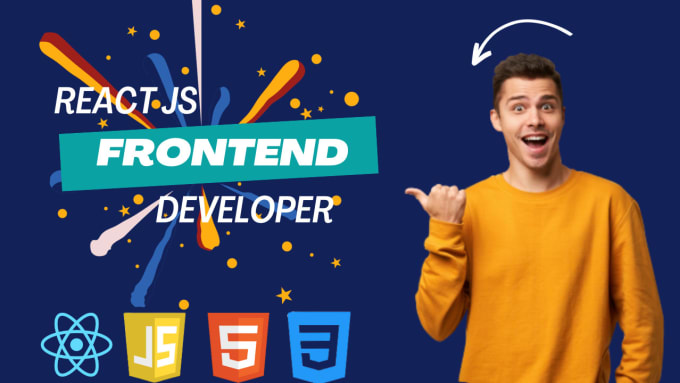 Gig Preview - Be your front end web developer in react js and bootsrap 5