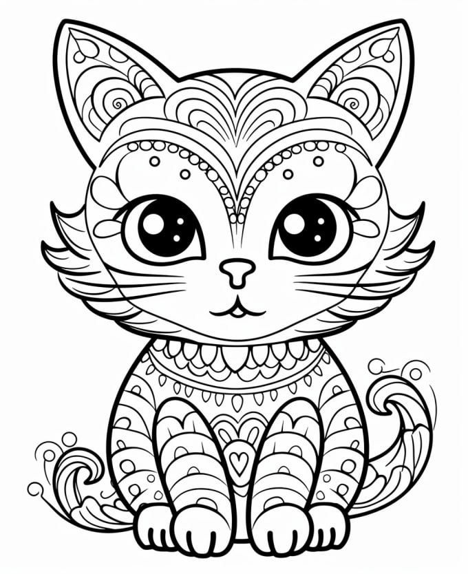 Gig Preview - Create quick coloring book pages using midjourney a