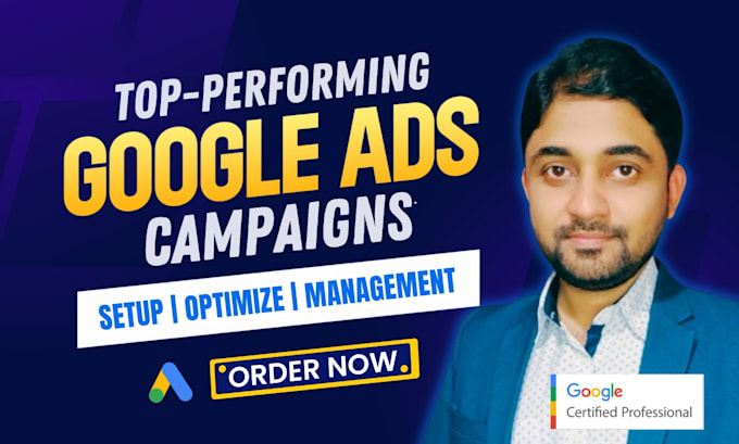 Gig Preview - Be google ads expert adwords ppc campaign manager for sem advertising marketing