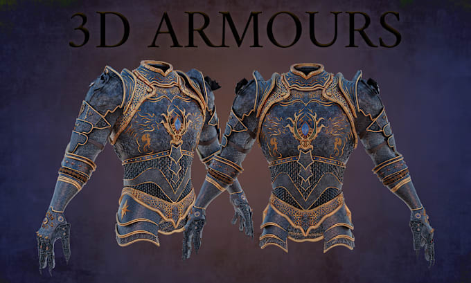 Gig Preview - Design and create 3d armours