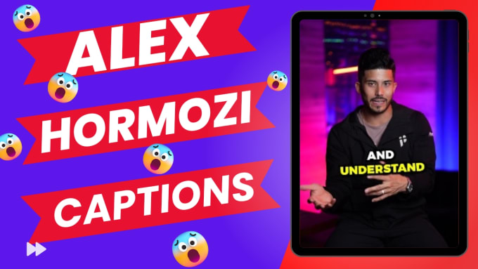 Gig Preview - Add alex hormozi captions subtitles to instagram reels