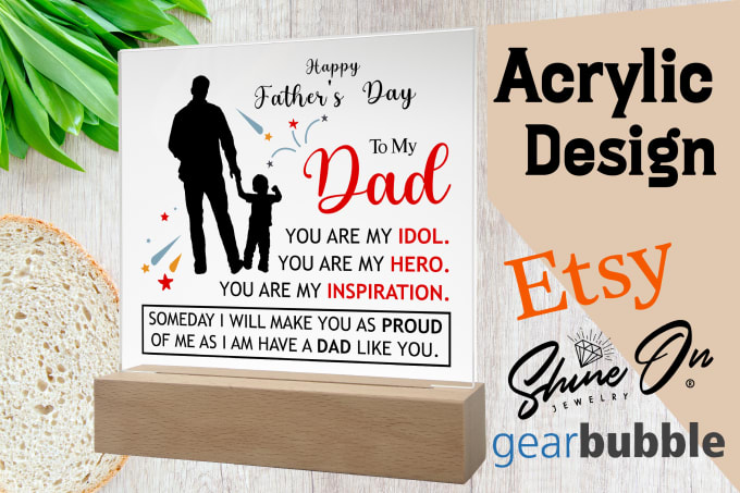 Gig Preview - Do profitable acrylic plaque design for etsy, amazon and shineon