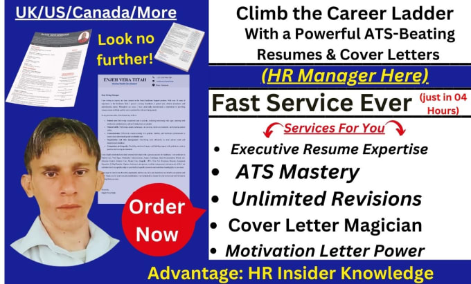 Gig Preview - Expertly crafted CV writing UK, US, canada and europe CV resume by CV expert