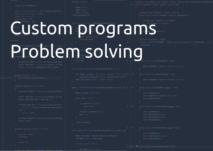 Gig Preview - Solve problems and create programs using c or cpp