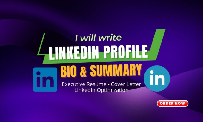 Gig Preview - Write your linkedin profile summary, about, or bio section