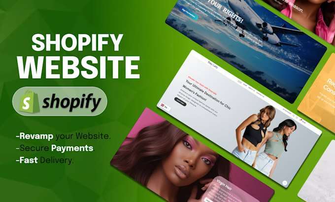 Gig Preview - Build shopify ecommerce website, dropshipping website on shopify