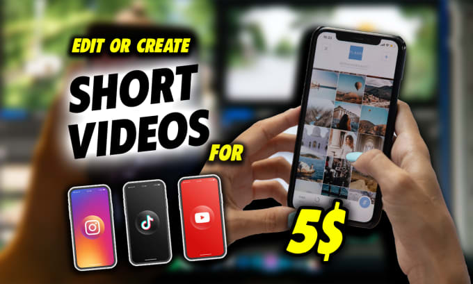 Gig Preview - Create short videos for youtube, tiktok and instagram reels