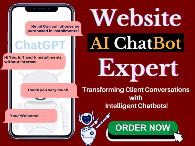 Gig Preview - Integrate chatgpt API chatbot for seamless customer support