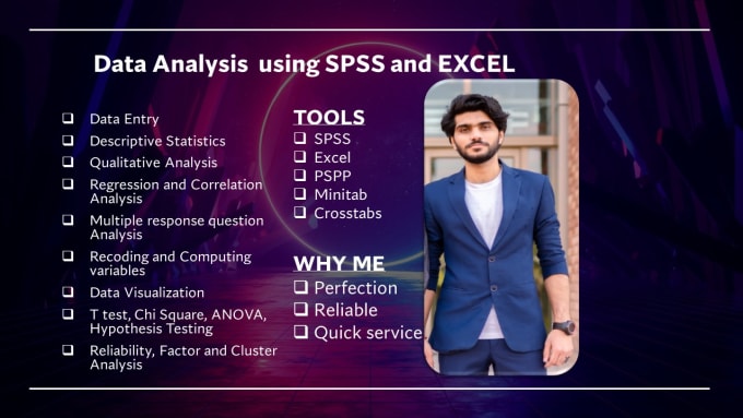 Gig Preview - Do data analysis interpretation on spss excel